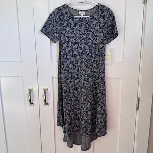 NWT LuLaRoe Carly Disney Minnie Mouse Hi Low Hem Women’s Size XXS Chest Pocket